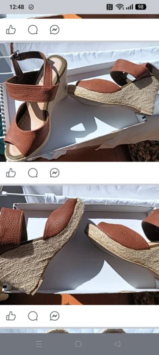 Sandalias cuña Inside mujer talla 37 nuevas