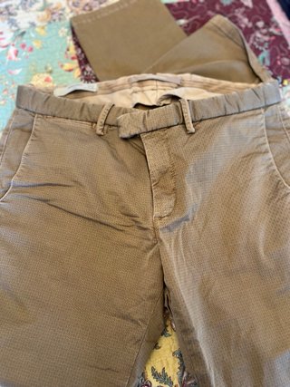 Pantalones Mango Hombre Talla L Beige