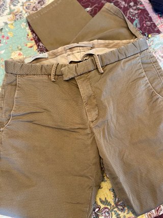 Pantalones Mango Hombre Talla L Beige