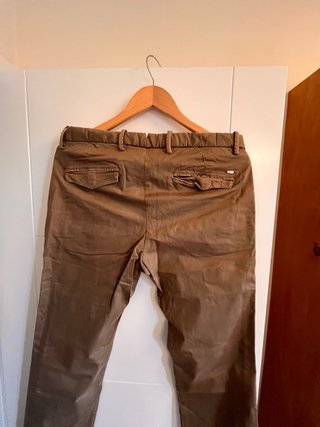 Pantalones Mango Hombre Talla L Beige