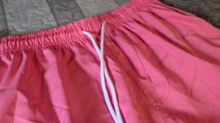 Bañador corto rosa hombre