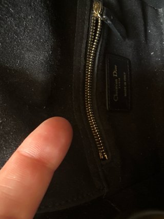 Bolso Lady Dior Mini Satén Negro