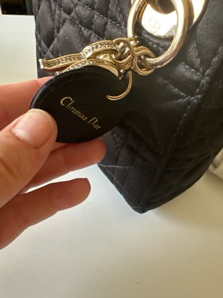 Bolso Lady Dior Mini Satén Negro