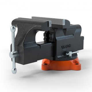 Morsa de Banco Ancho de Mandíbulas 15.2 cm Apertura de Mandíbulas 15 cm con Yunque Base de Bloqueo Giratoria 360° 60,000 PSI a Prueba de Óxido Hierro Dúctil Pesado para Afilado, Rectificado, Corte...