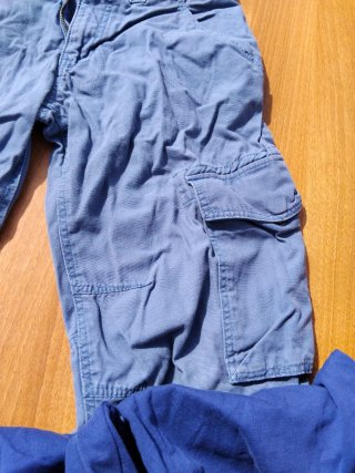 Pantalones cortos niño azules