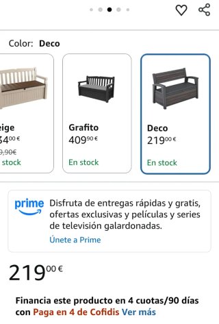 Banco arcon exterior Keter