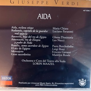 Giuseppe Verdi - Aida (3 CD) Edición Centenario