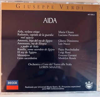 Giuseppe Verdi - Aida (3 CD) Edición Centenario