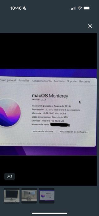 iMac Apple Plata Casi Nuevo