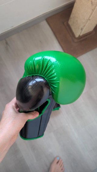 Guantes Boxeo 12oz Verde/Negro