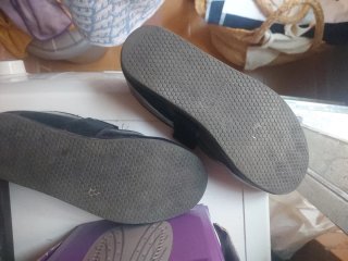 Zapatos niña azul marino charol lazo