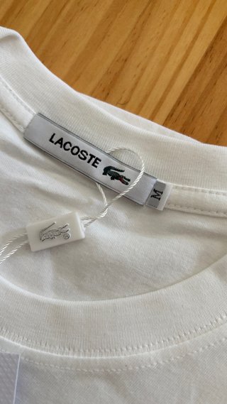 Camiseta Lacoste Blanca Talla M Nueva