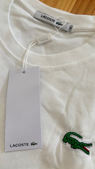 Camiseta Lacoste Blanca Talla M Nueva