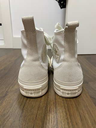 Converse All Star Plataforma Blancas Beige