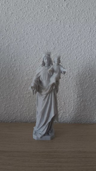 Virgen María Auxiliadora Impresión 3D. 20 cm