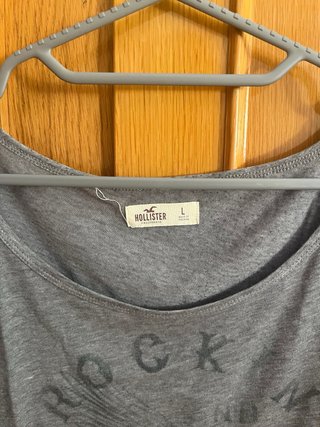 Camiseta Hollister L Lentejuelas Rock Roll