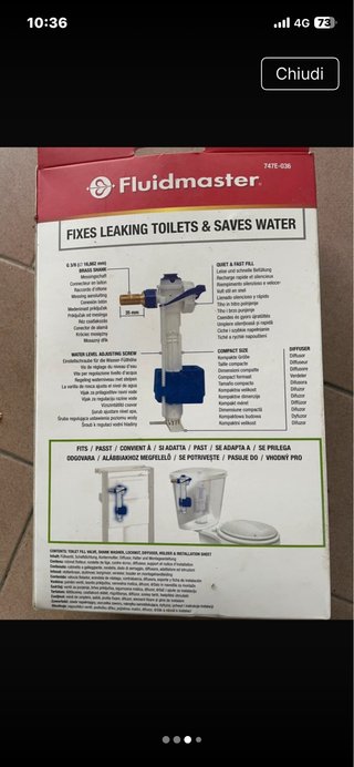 Galleggiante per WC Fluidmaster FILL 747