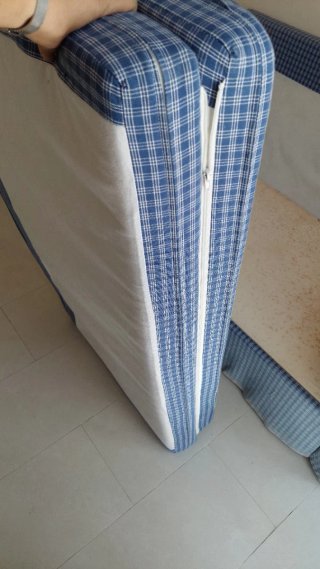 Sofá Cama Ikea Azul y Blanco