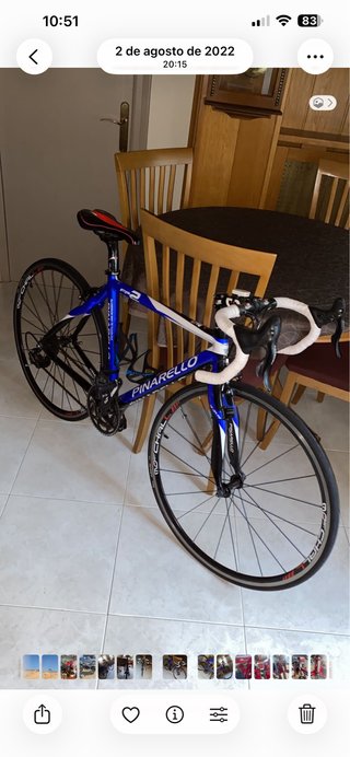 Bicicleta Pinarello Azul