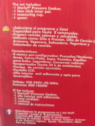 Olla Presión Eléctrica  4L con temporizador NUEVA