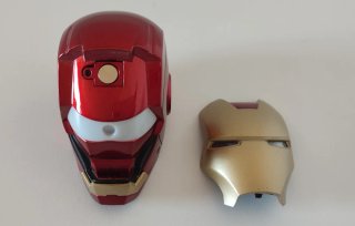 Casco IronMan in Metallo con Luci