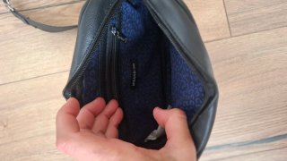 Bolso negro Misako acolchado con cadena