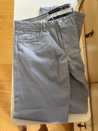 Pantalones Zara Celeste Talla M