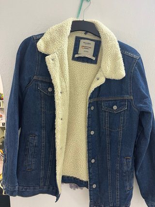 Chaqueta vaquera borrego Pull&Bear Talla M