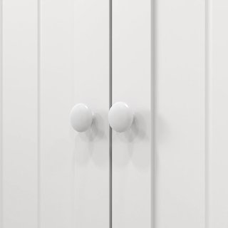 Credenza De Cocina Con 5 Estantes Centrales Y 2 Estantes Laterales De 6 Niveles, Armario De Cocina En MDF, 60X30X104 Cm, Blanco