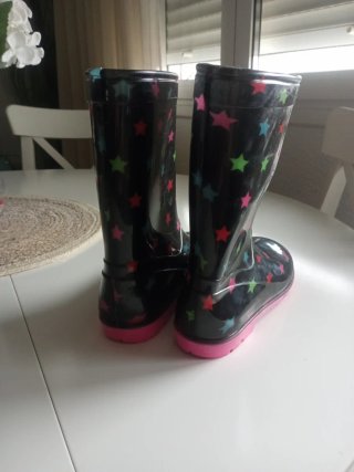 Botas de agua infantiles con estrellas talla 31