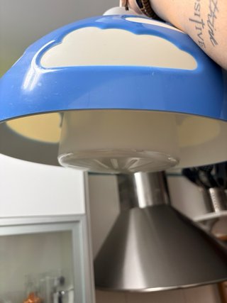 Lámpara Techo Infantil Azul Nubes