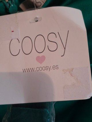 Vestido Coosy verde fiesta con etiqueta