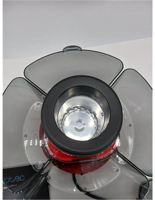 Cecotec Máquina de Palomitas Eléctrica Fun&Taste P'Corn Lotus. Palomitero de 1200 W - Palomitas Listas en 2 Mins - Incluye 4 Recip
