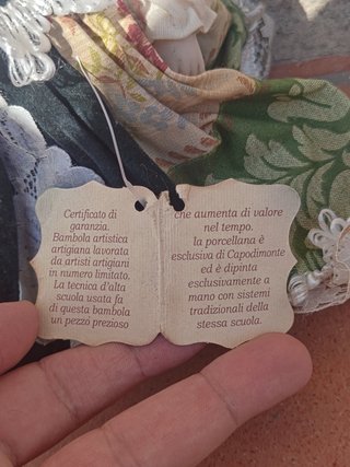 Bambola porcellana capodimonte "Creazioni Emmegi"