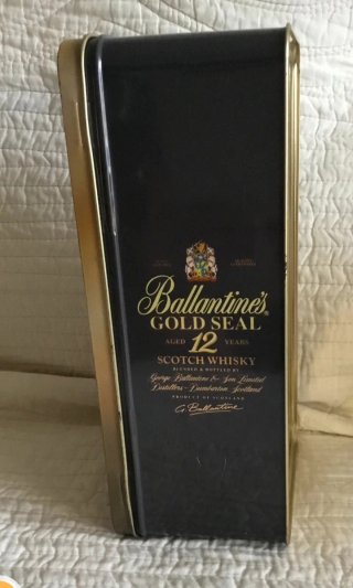 Caja Metálica Ballantines Gold Seal 12 Años