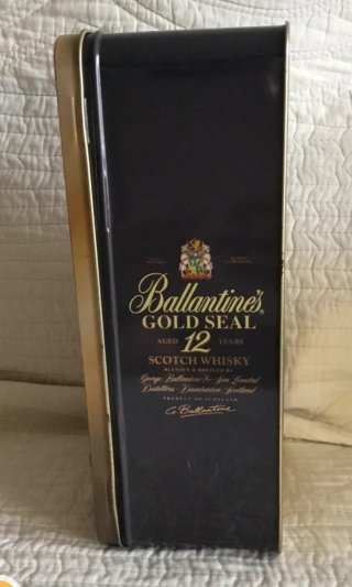 Caja Metálica Ballantines Gold Seal 12 Años