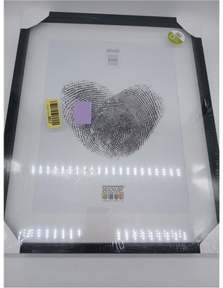Deknudt Frames Marco de Fotos con Profundidad Madera - Madera - Negro - 40 x 50 cm
