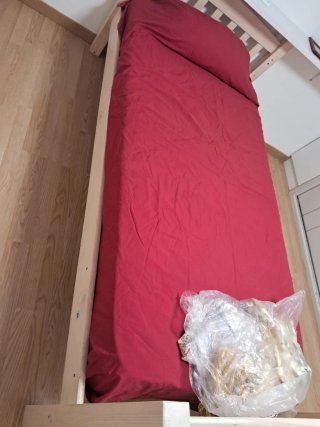 Cama individual 90cm con somier