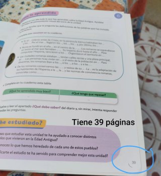 Libro de sociales de aprendizaje de 4 de primaria