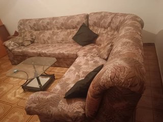 Sofá rinconera estampado