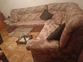 Sofá rinconera estampado