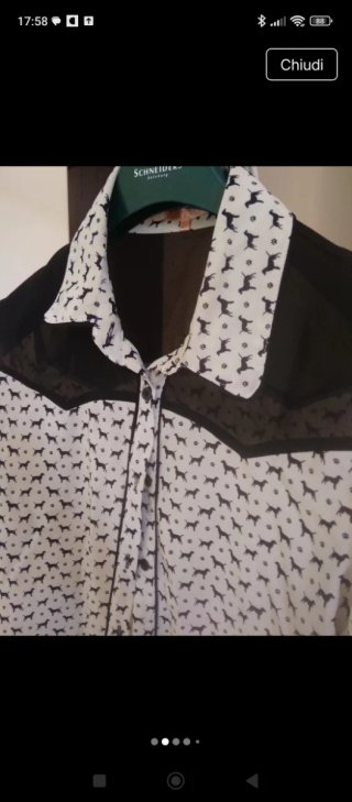 Camicia effetto seta XL