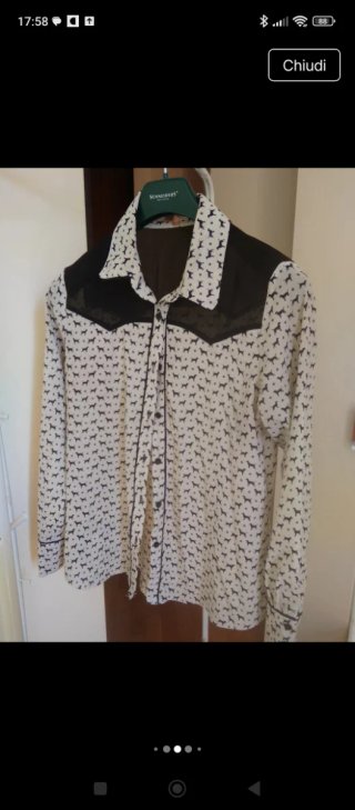 Camicia effetto seta XL