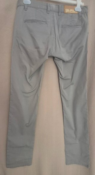 Pantaloni lunghi in cotone GURU beige