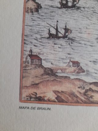 Mapa de Braun Santander Siglo XVI