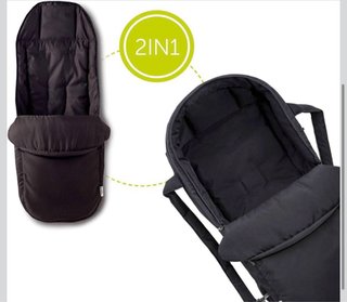 Urge, Carrito Hauck con capazo (ruedas de bici)