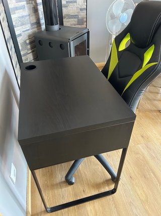 Mesa y Silla Escritorio Negra y Verde