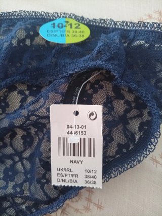 Braguita bikini encaje azul talla S