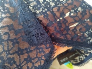 Braguita bikini encaje azul talla S