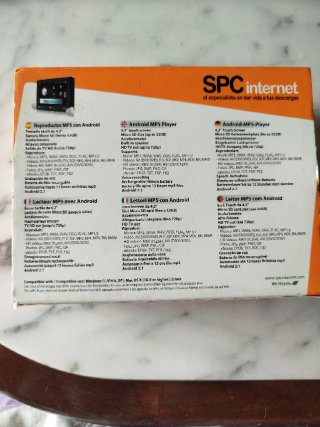 Reproductor MP5 Android SPC internet 4GB